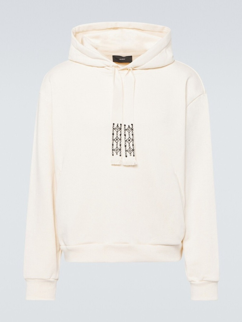 Alanui Embroidered cotton hoodie Sz l